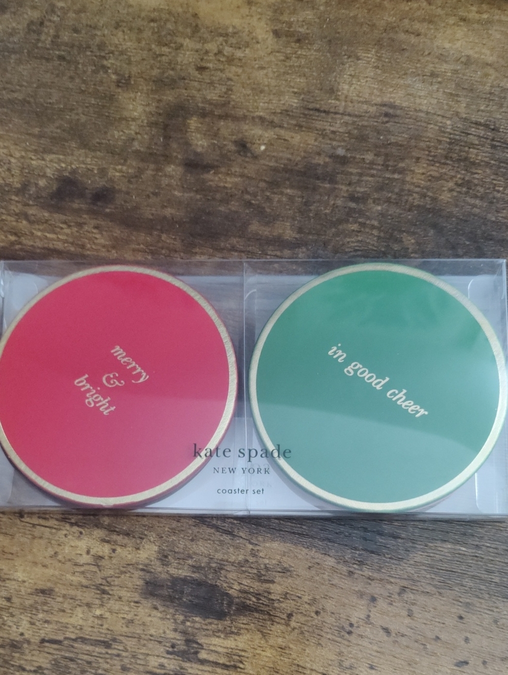 kate spade Christmas Coasters!